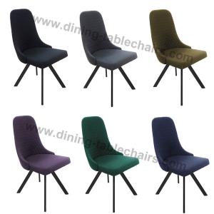 Polyester Upholstered Dining Room Chairs High Density Sponge Bedroom Use