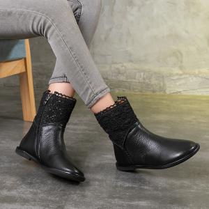 S088 Explosive Martin boots retro handmade leather fashion knitted stitching