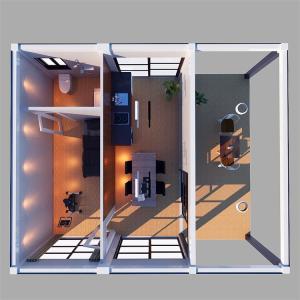 Portable 20ft Modular Container Homes , Site Office Prefab Container Homes