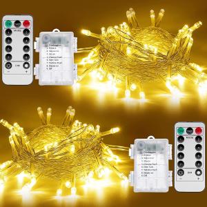Quality Waterproof 10m Battery Operated Christmas Lights For Indoor Outdoor Decor for sale
