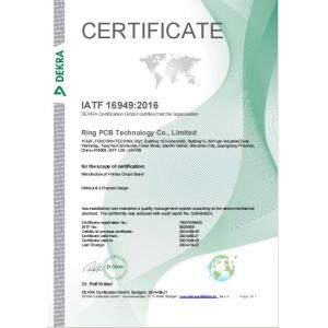 Ring PCB Technology Co.,Limited Certifications