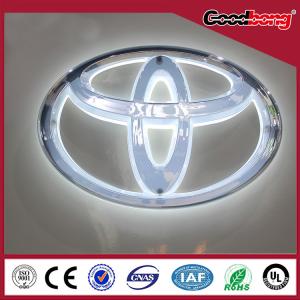 China Waterproof Acrylic Luminous LED Vacuum Forming Auto Logo on sale