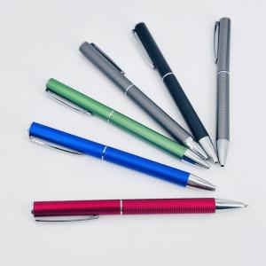 High End Aluminum Twist Ball Pen Colorful Anti-slip Grip Smooth Writing