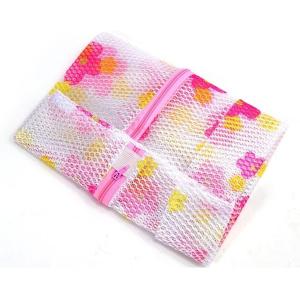 Quality Floral Laundry Bags Front Zipper Laundry Lingerie Mesh Wash Bag for sale