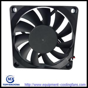 12V Computer Case Cooling Fans , 15mm Thick Cooling Fans For PC