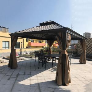 Polycarbonate Double-Roof Canopy Outdoor Hardtop Gazebo Gazebo Canopy