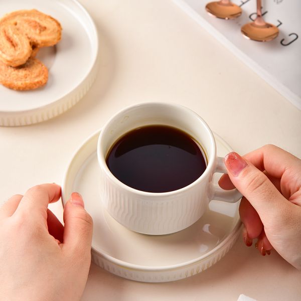 Porcelain Coffee Cup And Saucer Ceramic Tea Cup Gift Box For Father'S Day 2024 Dad Mug