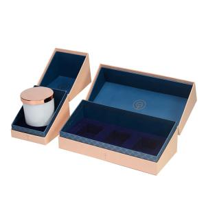 Quality Custom Luxury Pink Rigid Paper Candle Packaging Boxes With Insert for sale