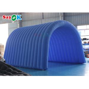 Navy Blue Custom Inflatable Tunnel 5x5x3mH Inflatable Football Entrance