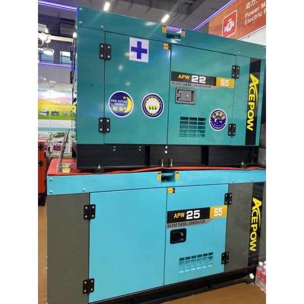 Engine Model Canopy Generator Set 47.5A Rated Current Low Fuel Consumption Easy