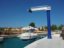 China Wall Mounted Electric Hoist Boat Jib Cranes In Marinas on sale