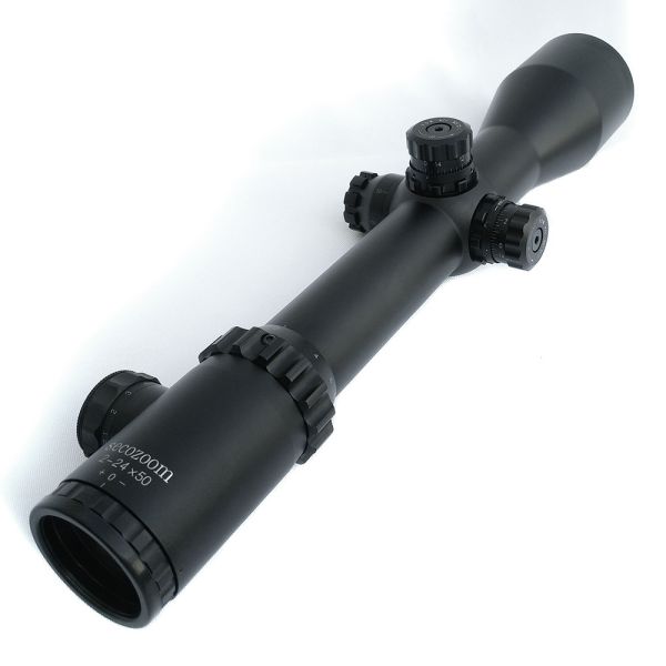 SECOZOOM Tactical Long Range Scopes Mil Dot High Light Transmission SFP 2-24x50 Rifle Scope