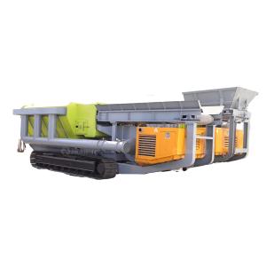 High Capacity Crawler Mounted Shredding Equipment Mobile Construction Waste Car