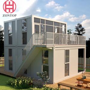 Zontop Modern Flat Pack Portable Living 40ft Luxury China Prefab Homes 3 Bedroom