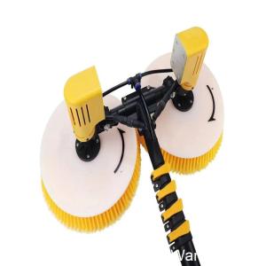 Innovative Two Disc Brushes for Remote Control Cold Water Cleaning of PV Solar