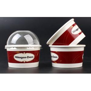 Disposable Ice Cream Cups Gelato Cups With Covers and Spoons