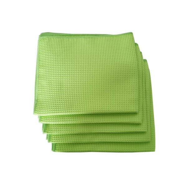 Microfiber Kitchen Tableware Cloth Light Waffle Woven Clean Kitchen Dishcloth