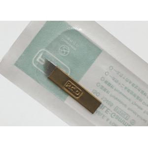 Stable Tattoo Equipment Supplies , 14pin/pc Eyebrow Tattoo Cosmetic Needle