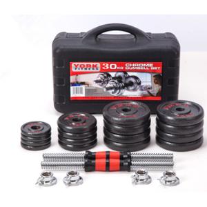 Black Painted Steel Colllars Dumbbell Barbell Set 15kg 20kg 30kg 50kg