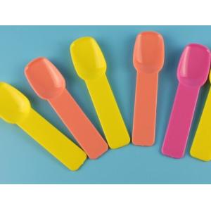 15cm Coloful PP Disposable Ice Cream Spoon For Dessert