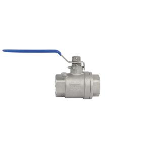 Manual Stainless Steel Female Thread Connection 2PC Ball Valve for Water Pipe