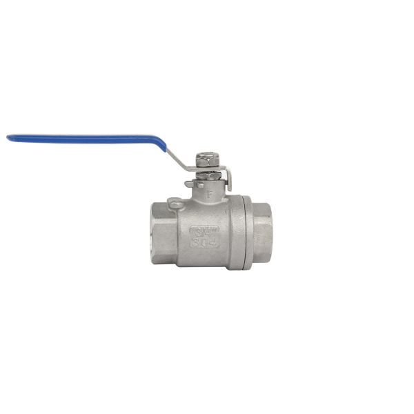 Manual Stainless Steel Female Thread Connection 2PC Ball Valve for Water Pipe
