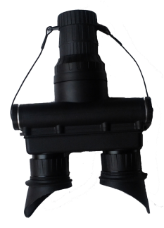 High Performance Black Night Vision Goggles Lightweight 56 Lp/Mm Resolution