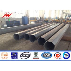 8M 5 KN 3 mm Thickness Steel Tubular Pole For Electrical Distribution Line