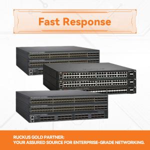 RUCKUS network switch ICX 7550-24ZP Advanced Multigigabit Stackable Switch for