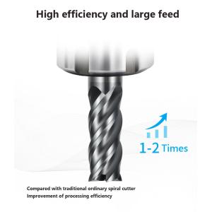 4 Flutes Customized Cutter Enhanced Performance With 38° Cutting Edge Angle