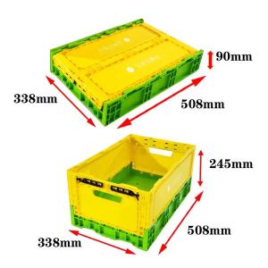 China Plastic Stackable Vegetable Crates Heavy Duty Collapsible Plastic Crate PP on sale