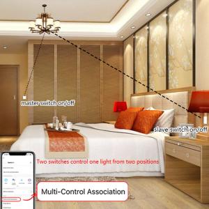 100Vac - 240Vac Dual Smart Light Switch Stair Bed Indicator Light Smart 3 Gang