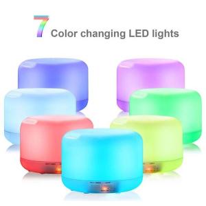 Quality 500ml Aromatherapy Essential Oil Diffuser Humidifier Room Decor Lighting with 7 LED Color for sale