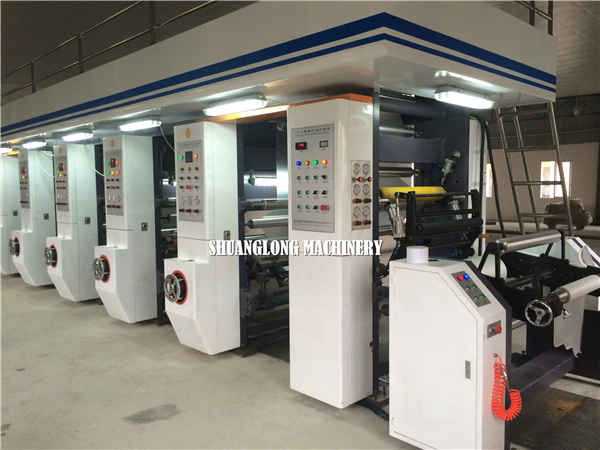 High Speed Computer Plastic Film Rotogravure Printing Equipment 30-300N Tension