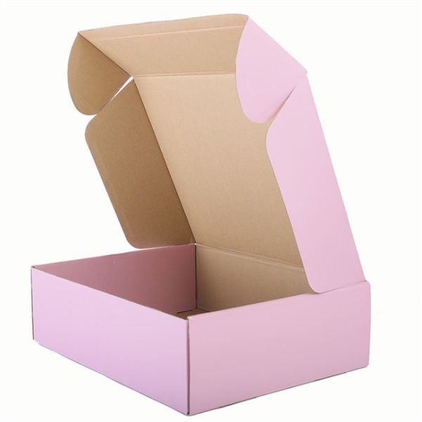 Buy 4C Offset Gift Packaging Boxes Pink 157gsm Paperboard CMYK For Clothes at wholesale prices