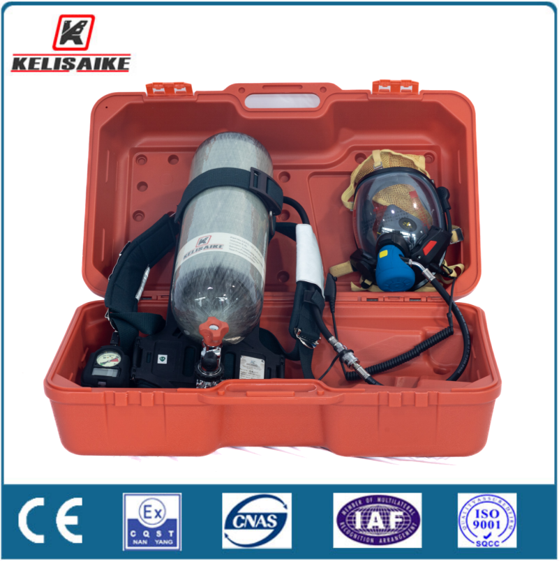 China Scba 300bar Self Contained Breathing Apparatus with Carbon Fiber Gas Cylinder on sale