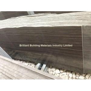 Brown Wooden Veins Marble Semi-Slab(Vein Cut)