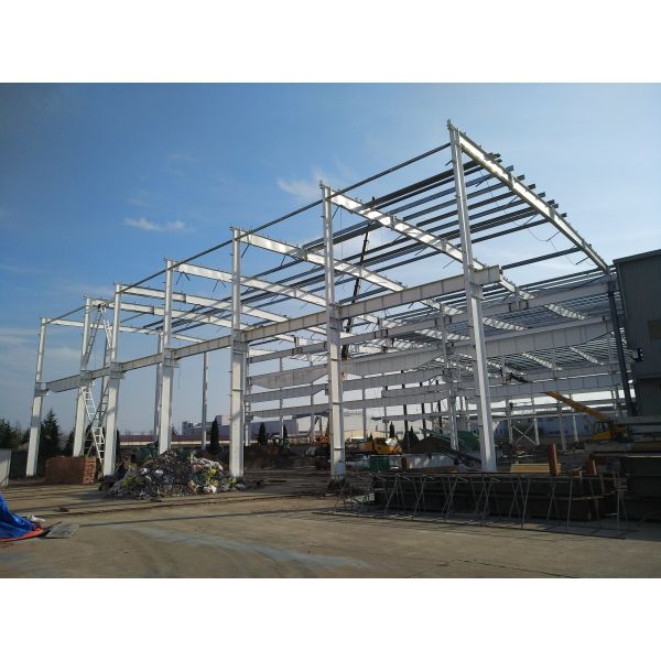 Buy Portal Frame Prefabricated Steel Structure Workshop Building Construction at wholesale prices