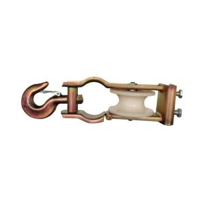 Quality Universal Wire Stringing Block Pulley , Crossarm Mounted And Hooked Style for sale