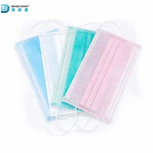 Three Layers Skin Friendly Non Woven Fabric Earloop Mask