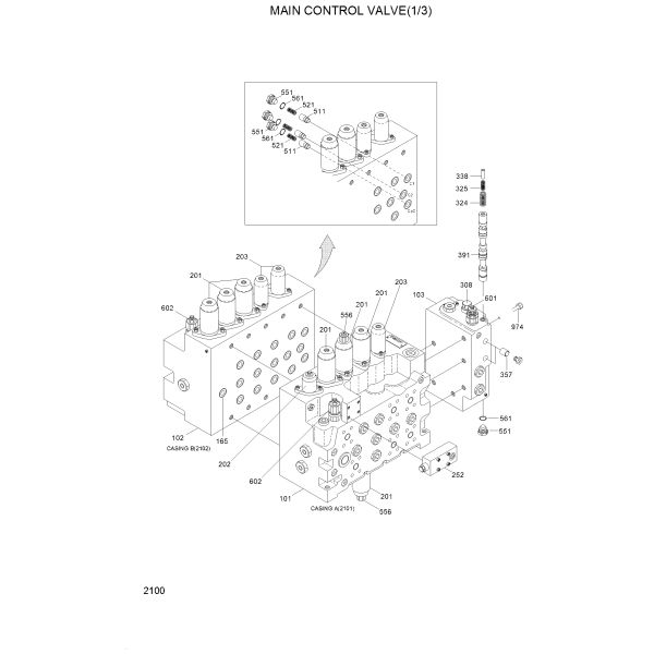 Relief Valve V9402034982 Hyundai R210LC3