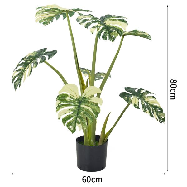 Buy 80cm Artificial Monstera Potted Plant No Nursing Low Maintenance at wholesale prices
