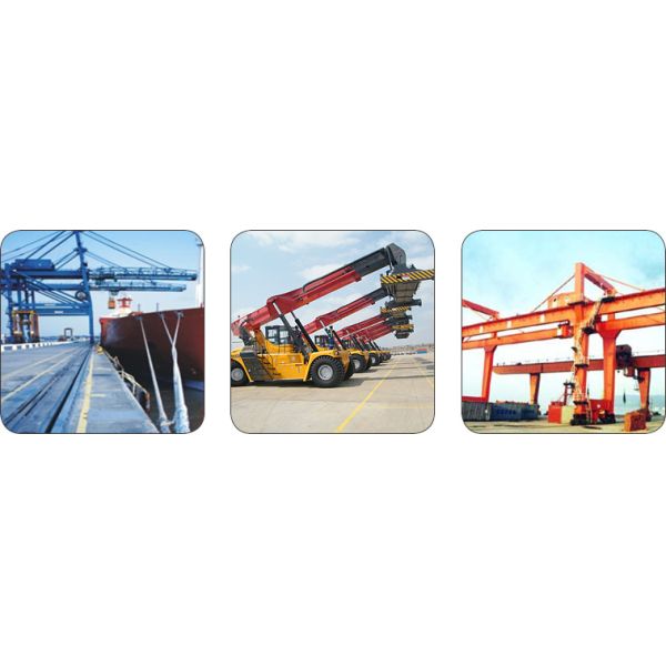 Metal-Plastic Composite Bushing Application Van Carrier Stacking Machine Lifting Platform & Port Machine