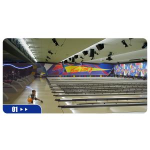 Durable Grey Miniature Bowling Alley for Bowling Bumper and Indoor Entertainment