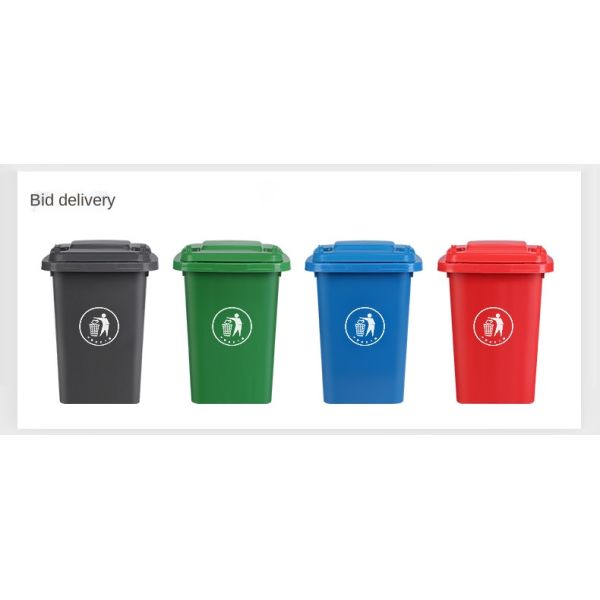 Outdoor Environmental protection Household Kitchen Large square Sanitation Commercial Plastic Classification Bucket with Lid