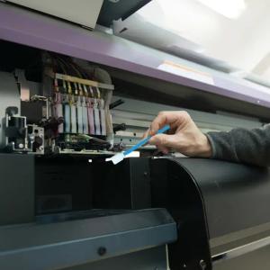 TX707 Foam Cleaning Swab 128mm Polypropylene Handle