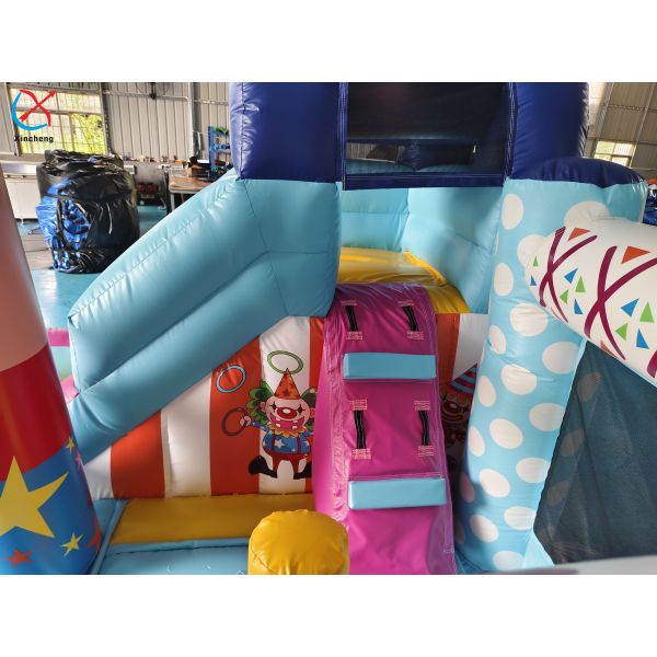 Factory Inflatable Colorful Candy Inflatable House And Slide Jumping Castle