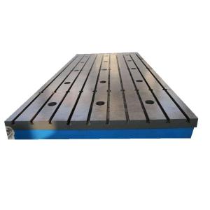 Crossed HT250 T Slot Base Plate Hand Scrap Surface Cast Iron Lapping Plate
