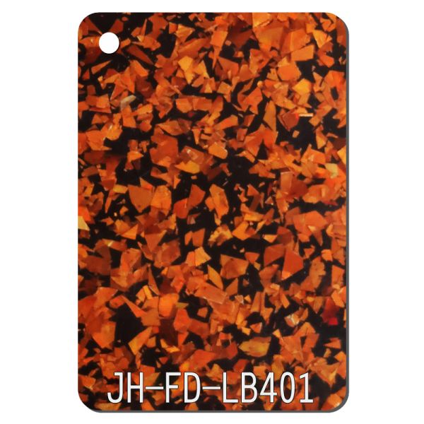 Irregular Black Bottom Large Glitter Acrylic Sheet 3-15mm 4 × 8 Single Side