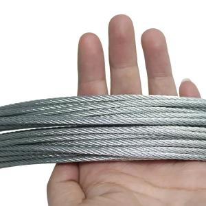 AiSi Standard 6x7 FC Galvanized Steel Wire Rope Strong and Sturdy for Any